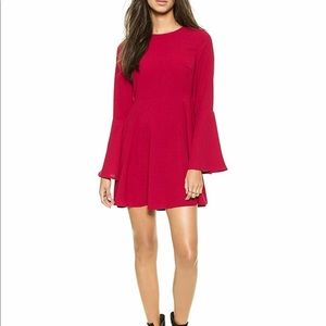 Bell sleeve mini dress